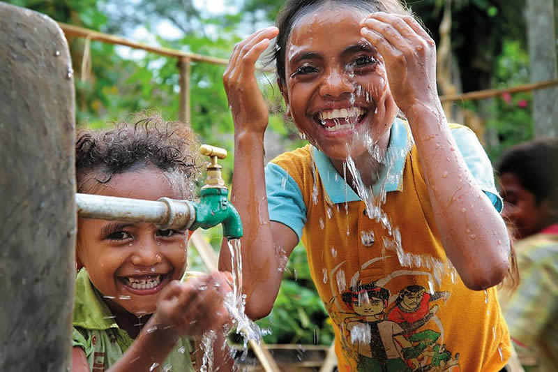 Access to water can help to combat NTDs. © WaterAid/Dean Sewell